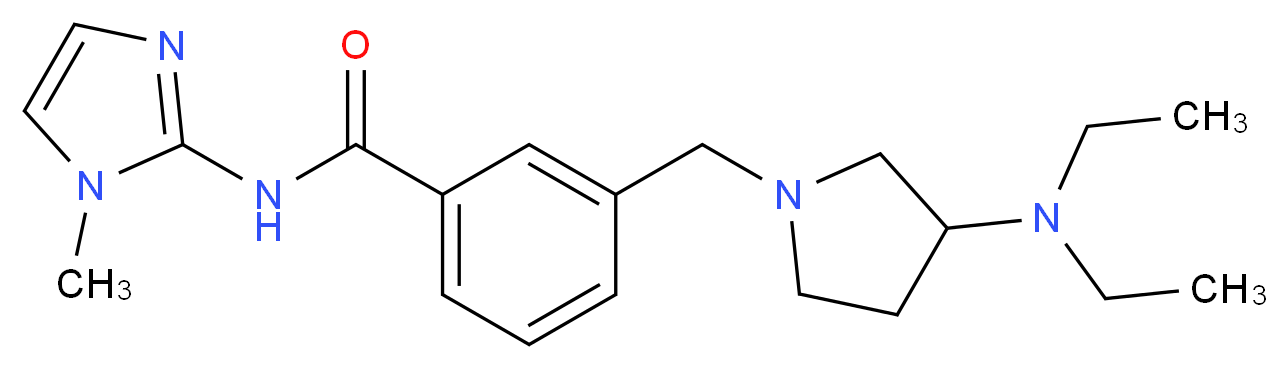 3-{[3-(diethylamino)pyrrolidin-1-yl]methyl}-N-(1-methyl-1H-imidazol-2-yl)benzamide_Molecular_structure_CAS_)