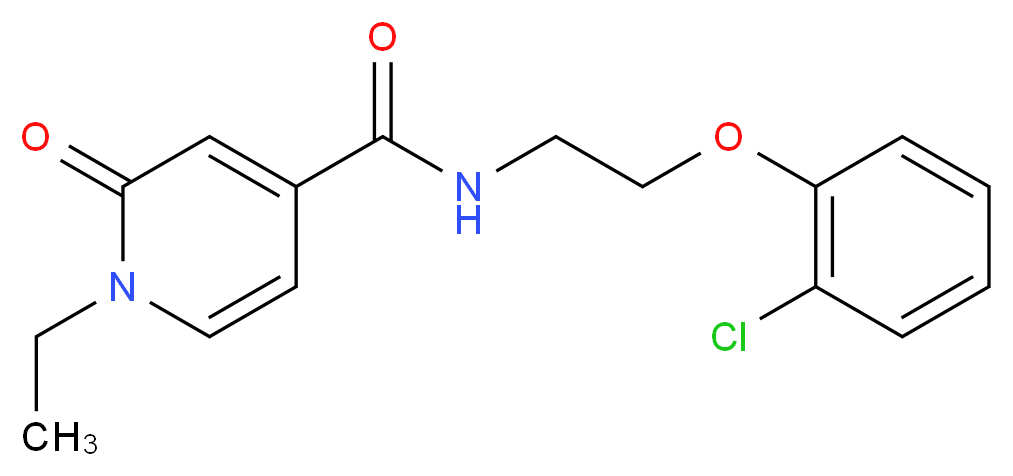 N-[2-(2-chlorophenoxy)ethyl]-1-ethyl-2-oxo-1,2-dihydropyridine-4-carboxamide_Molecular_structure_CAS_)