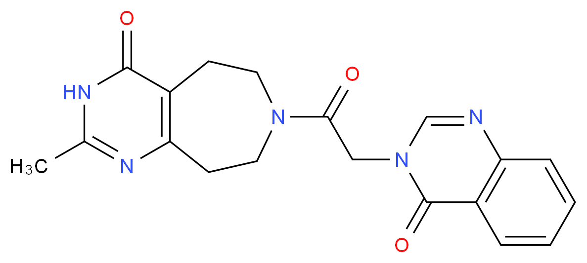 2-methyl-7-[(4-oxo-3(4H)-quinazolinyl)acetyl]-3,5,6,7,8,9-hexahydro-4H-pyrimido[4,5-d]azepin-4-one_Molecular_structure_CAS_)
