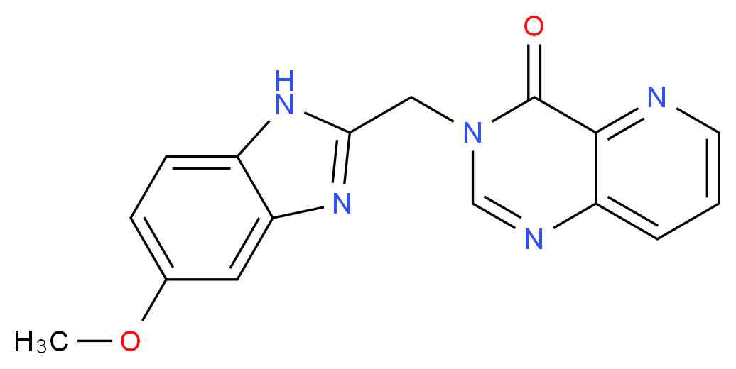 3-[(5-methoxy-1H-benzimidazol-2-yl)methyl]pyrido[3,2-d]pyrimidin-4(3H)-one_Molecular_structure_CAS_)