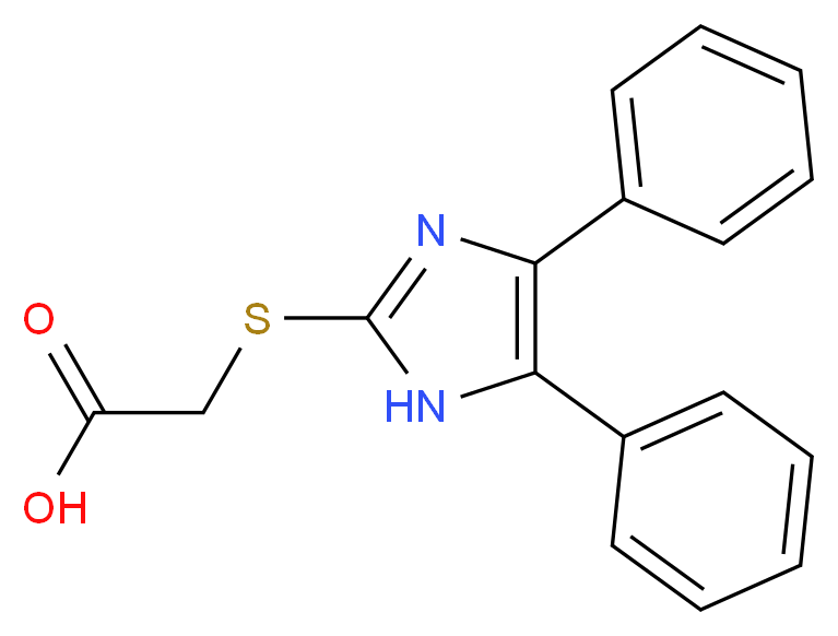 [(4,5-Diphenyl-1H-imidazol-2-yl)thio]acetic acid_Molecular_structure_CAS_)