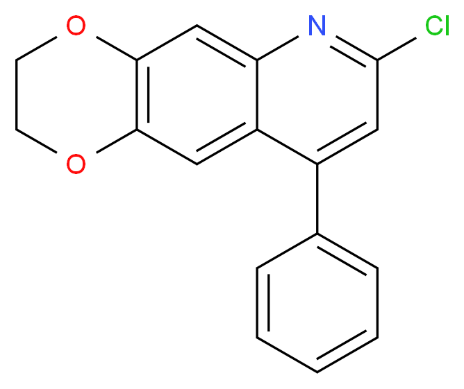 7-Chloro-9-phenyl-2,3-dihydro-[1,4]dioxino[2,3-g]quinoline_Molecular_structure_CAS_)