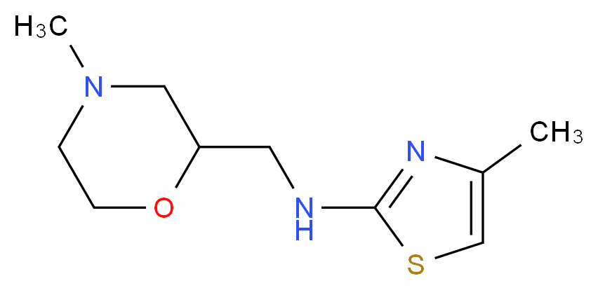 4-methyl-N-[(4-methylmorpholin-2-yl)methyl]-1,3-thiazol-2-amine_Molecular_structure_CAS_)
