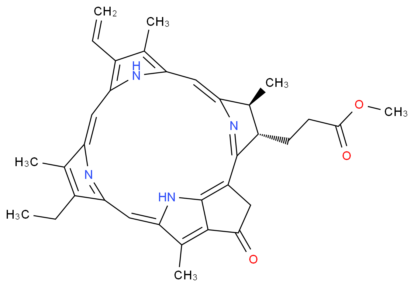 Pyropheophorbide a methyl ester_Molecular_structure_CAS_6453-67-4)