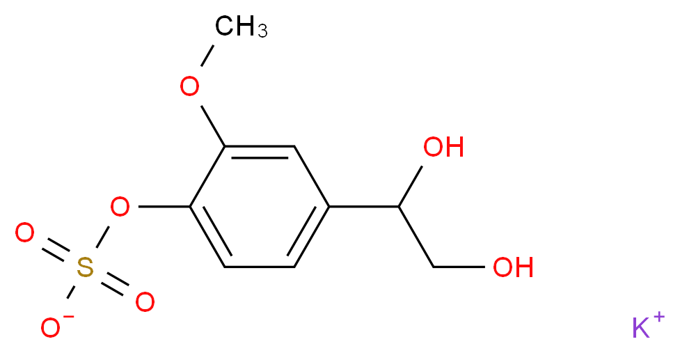 4-Hydroxy-3-methoxyphenylglycol sulfate potassium salt_Molecular_structure_CAS_71324-20-4)