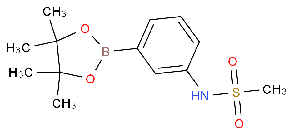 3-METHANESULFONYLAMINOPHENYLBORONIC ACID, PINACOL ESTER_Molecular_structure_CAS_305448-92-4)