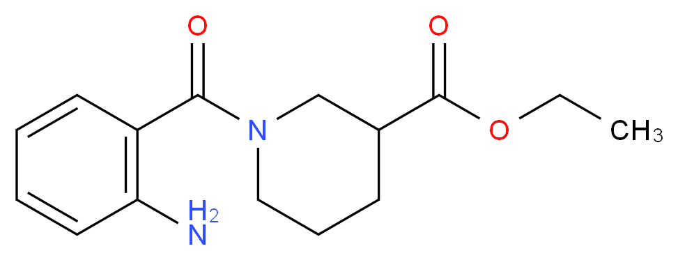 Ethyl 1-[(2-aminophenyl)carbonyl]piperidine-3-carboxylate_Molecular_structure_CAS_)