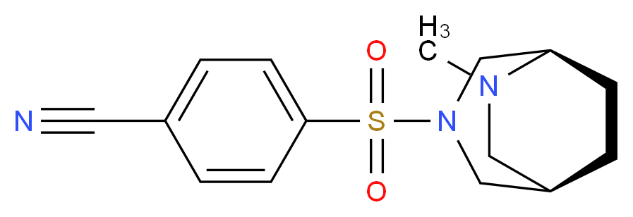 4-{[(1R*,5R*)-6-methyl-3,6-diazabicyclo[3.2.2]non-3-yl]sulfonyl}benzonitrile_Molecular_structure_CAS_)