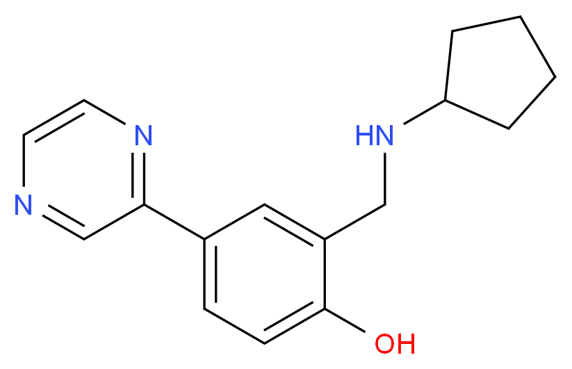 2-[(cyclopentylamino)methyl]-4-(2-pyrazinyl)phenol_Molecular_structure_CAS_)