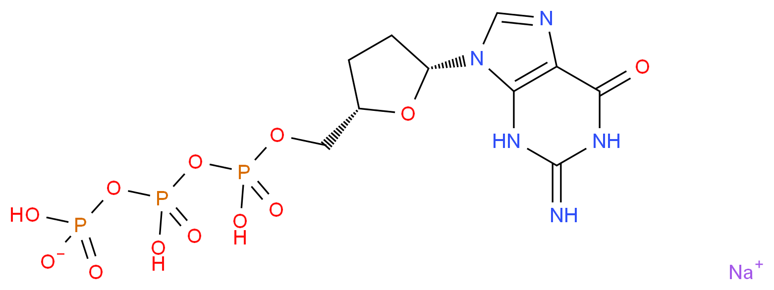 2′,3′-Dideoxyguanosine 5′-triphosphate sodium salt solution_Molecular_structure_CAS_)