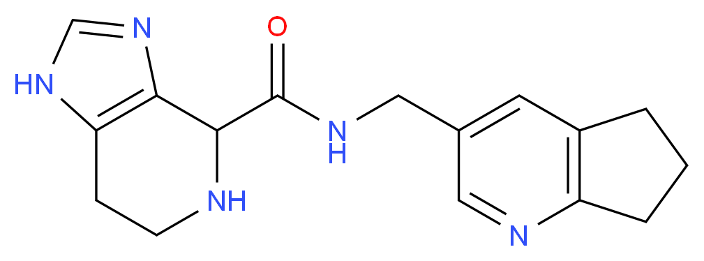 N-(6,7-dihydro-5H-cyclopenta[b]pyridin-3-ylmethyl)-4,5,6,7-tetrahydro-1H-imidazo[4,5-c]pyridine-4-carboxamide_Molecular_structure_CAS_)