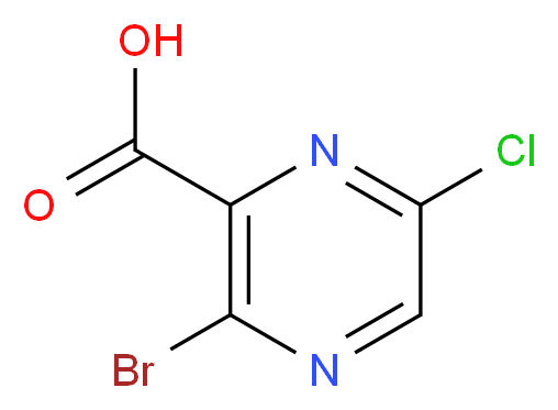 3-bromo-6-chloropyrazine-2-carboxylic acid_Molecular_structure_CAS_)