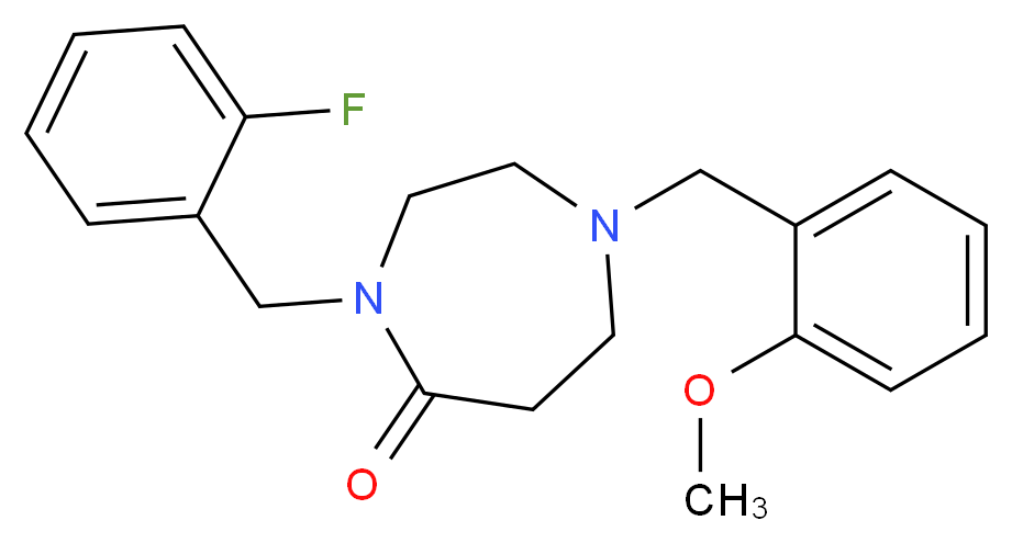 4-(2-fluorobenzyl)-1-(2-methoxybenzyl)-1,4-diazepan-5-one_Molecular_structure_CAS_)