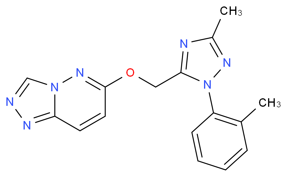 6-{[3-methyl-1-(2-methylphenyl)-1H-1,2,4-triazol-5-yl]methoxy}[1,2,4]triazolo[4,3-b]pyridazine_Molecular_structure_CAS_)