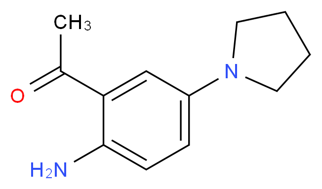 1-[2-Amino-5-(1-pyrrolidinyl)phenyl]-1-ethanone_Molecular_structure_CAS_56915-84-5)