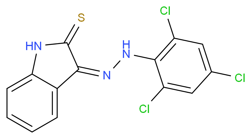 2-Thioxo-1,2-dihydro-3H-indol-3-one N-(2,4,6-trichlorophenyl)hydrazone_Molecular_structure_CAS_)