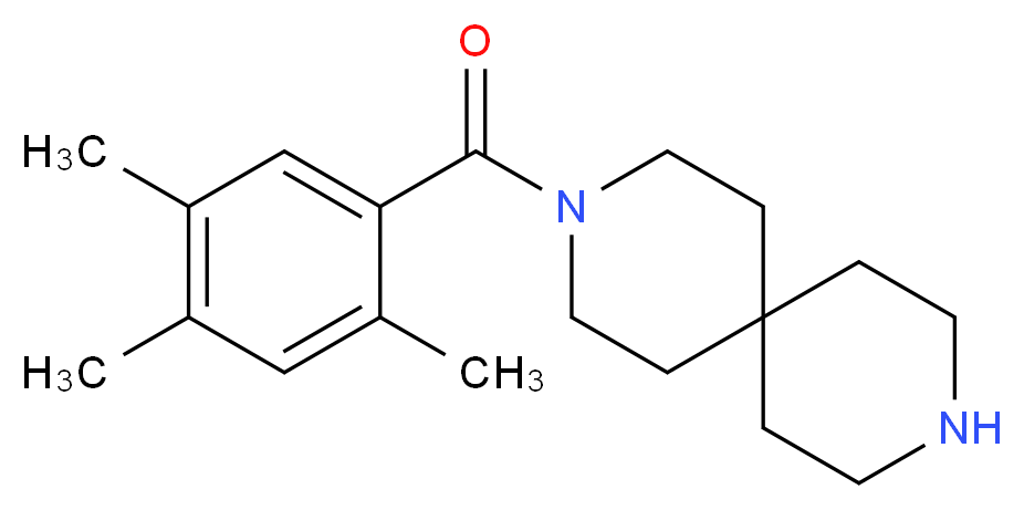 3-(2,4,5-trimethylbenzoyl)-3,9-diazaspiro[5.5]undecane_Molecular_structure_CAS_)