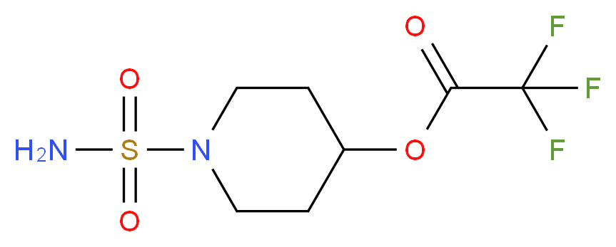1-(aminosulfonyl)piperidin-4-yl trifluoroacetate_Molecular_structure_CAS_)