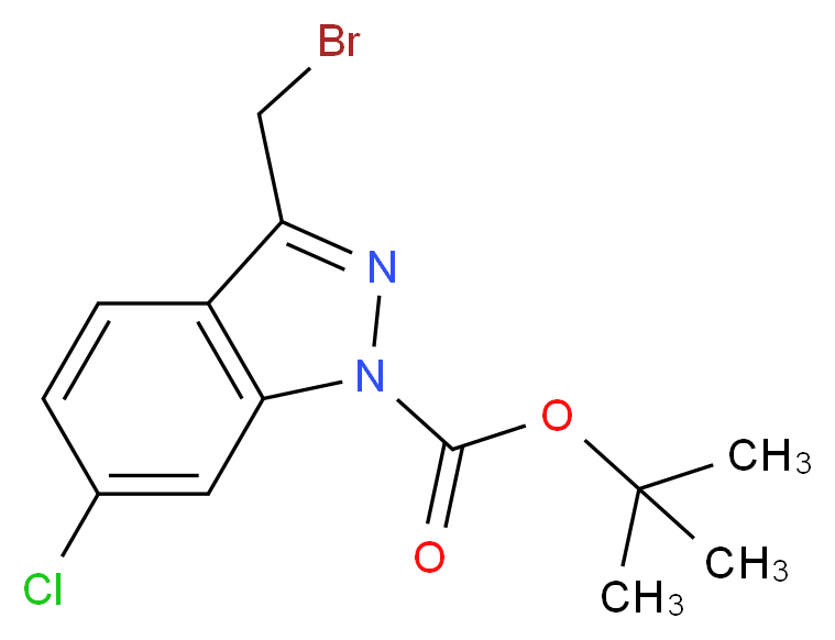 TERT-BUTYL 3-(BROMOMETHYL)-6-CHLORO-1H-INDAZOLE-1-CARBOXYLATE_Molecular_structure_CAS_)