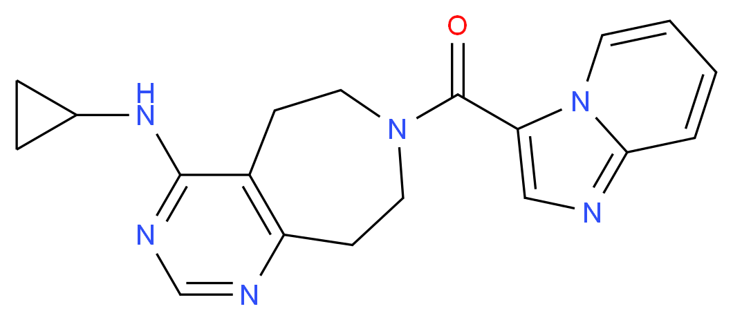 N-cyclopropyl-7-(imidazo[1,2-a]pyridin-3-ylcarbonyl)-6,7,8,9-tetrahydro-5H-pyrimido[4,5-d]azepin-4-amine_Molecular_structure_CAS_)