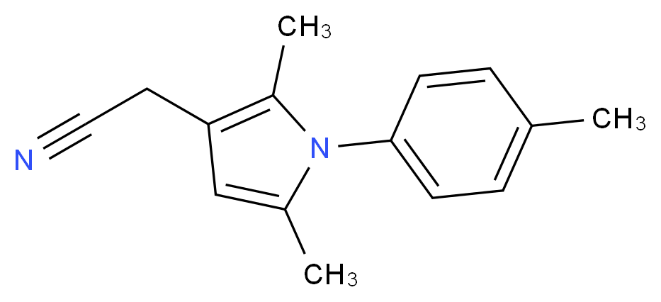 [2,5-dimethyl-1-(4-methylphenyl)-1H-pyrrol-3-yl]acetonitrile_Molecular_structure_CAS_42780-50-7)