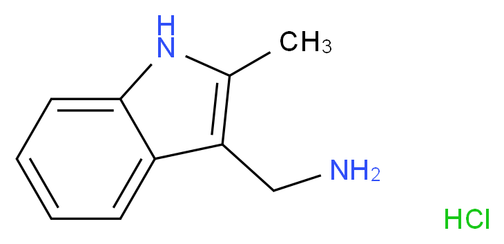 [(2-Methyl-1H-indol-3-yl)methyl]amine hydrochloride_Molecular_structure_CAS_)