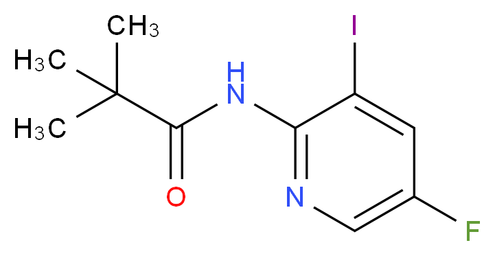 N-(5-Fluoro-3-iodopyridin-2-yl)pivalamide_Molecular_structure_CAS_823218-50-4)