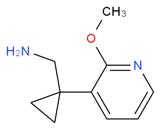 (1-(2-methoxypyridin-3-yl)cyclopropyl)methanamine_Molecular_structure_CAS_1060807-12-6)