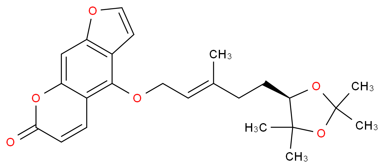 6',7'-Dihydroxybergamottin acetonide_Molecular_structure_CAS_684217-08-1)