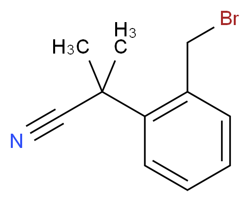 2-[2-(bromomethyl)phenyl]-2-methylpropanenitrile_Molecular_structure_CAS_)