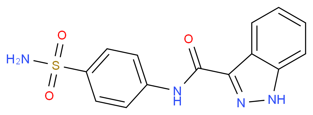 N-(4-sulfamoylphenyl)-1H-indazole-3-carboxamide_Molecular_structure_CAS_)