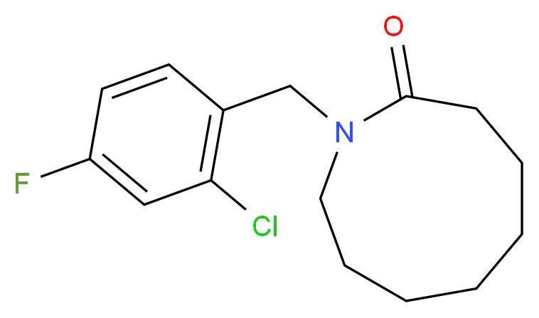 1-(2-chloro-4-fluorobenzyl)azonan-2-one_Molecular_structure_CAS_)