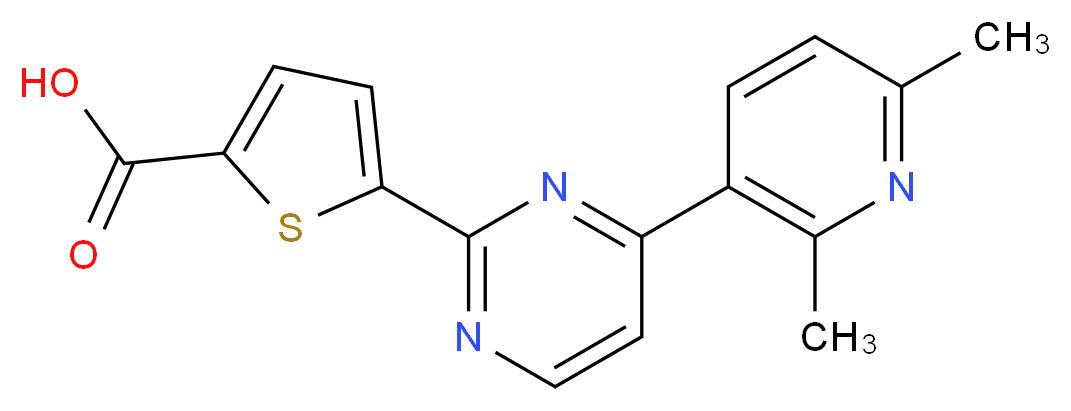 5-[4-(2,6-dimethylpyridin-3-yl)pyrimidin-2-yl]thiophene-2-carboxylic acid_Molecular_structure_CAS_)