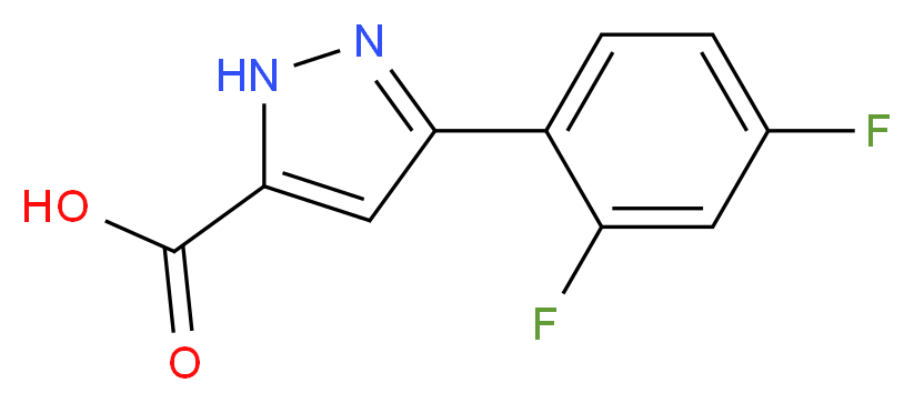 3-(2,4-difluorophenyl)-1H-pyrazole-5-carboxylic acid_Molecular_structure_CAS_1039053-05-8)