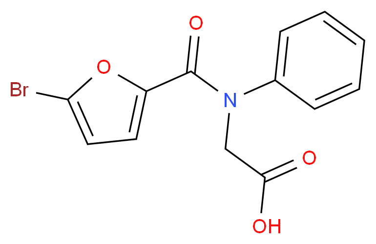 2-[1-(5-bromofuran-2-yl)-N-phenylformamido]acetic acid_Molecular_structure_CAS_)