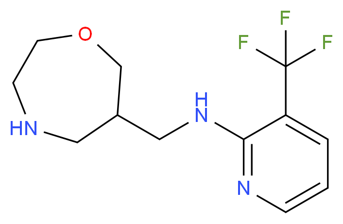 N-(1,4-oxazepan-6-ylmethyl)-3-(trifluoromethyl)pyridin-2-amine_Molecular_structure_CAS_)