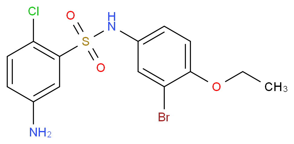 5-Amino-N-(3-bromo-4-ethoxy-phenyl)-2-chloro-benzenesulfonamide_Molecular_structure_CAS_)