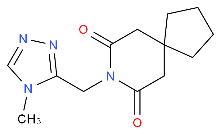 8-[(4-methyl-4H-1,2,4-triazol-3-yl)methyl]-8-azaspiro[4.5]decane-7,9-dione_Molecular_structure_CAS_)