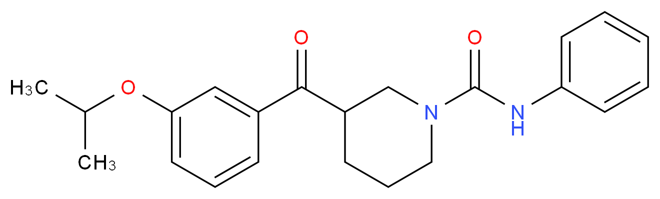 3-(3-isopropoxybenzoyl)-N-phenyl-1-piperidinecarboxamide_Molecular_structure_CAS_)