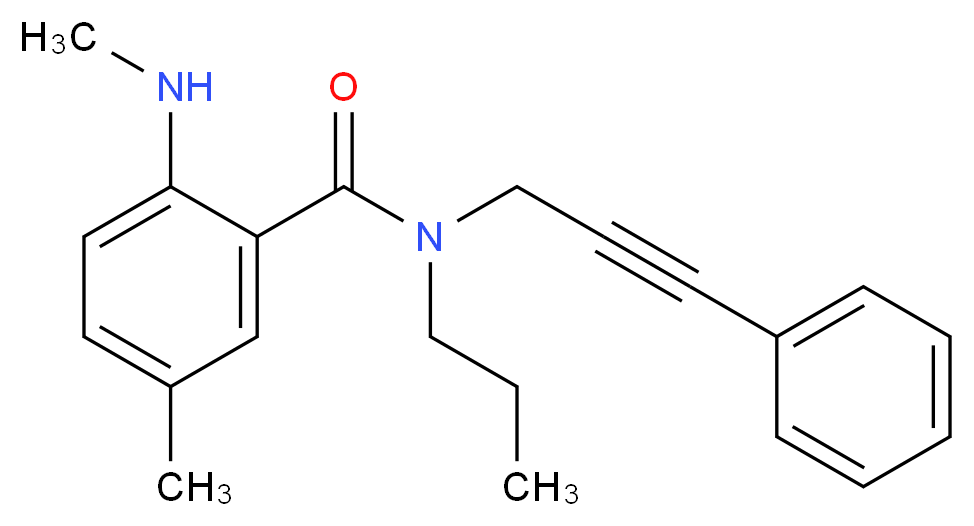 5-methyl-2-(methylamino)-N-(3-phenylprop-2-yn-1-yl)-N-propylbenzamide_Molecular_structure_CAS_)
