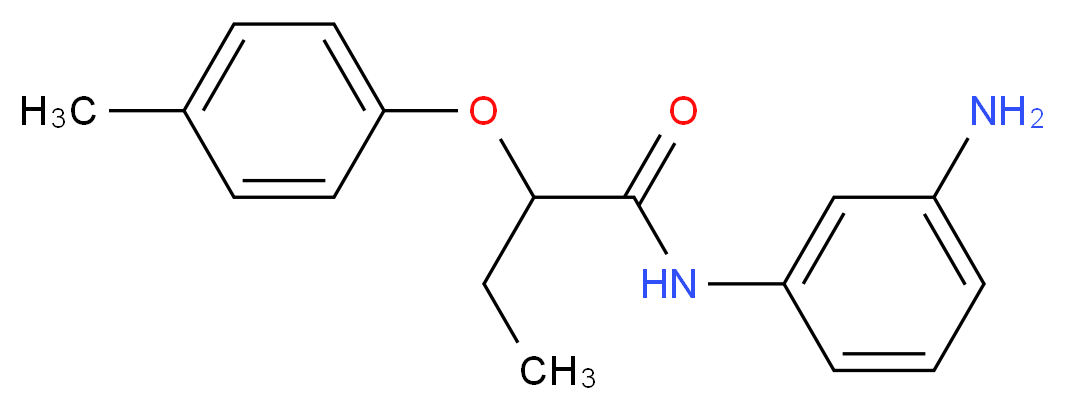 N-(3-Aminophenyl)-2-(4-methylphenoxy)butanamide_Molecular_structure_CAS_)