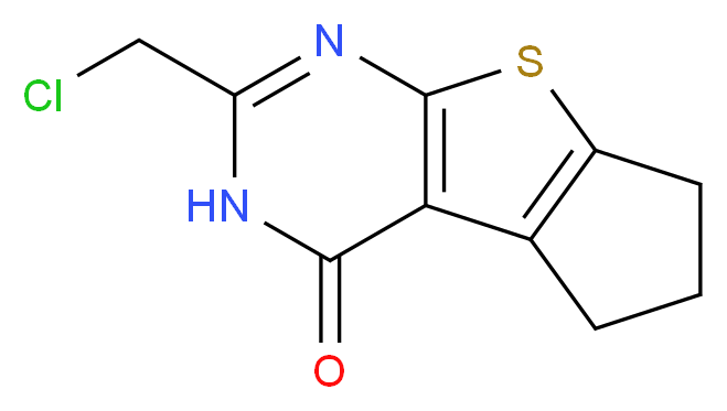 2-(chloromethyl)-6,7-dihydro-3H-cyclopenta[4,5]thieno[2,3-d]pyrimidin-4(5H)-one_Molecular_structure_CAS_)