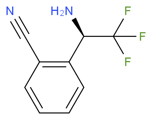 2-((1R)-1-AMINO-2,2,2-TRIFLUOROETHYL)BENZENECARBONITRILE_Molecular_structure_CAS_)