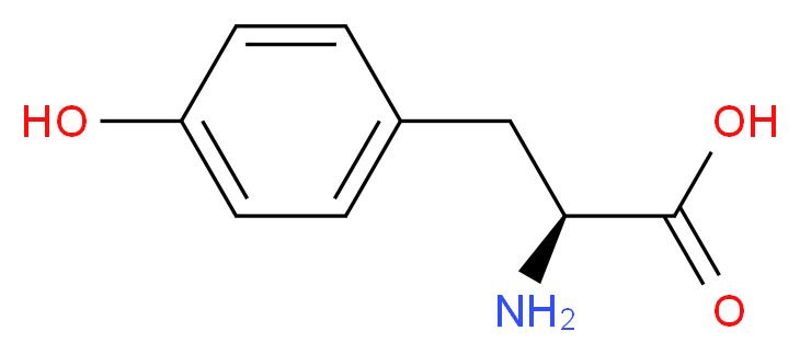 (S)-2-amino-3-(4-hydroxyphenyl)propanoic acid_Molecular_structure_CAS_)