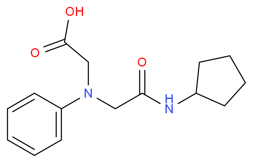 [[2-(Cyclopentylamino)-2-oxoethyl](phenyl)amino]-acetic acid_Molecular_structure_CAS_)