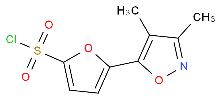 5-(3,4-dimethyl-5-isoxazolyl)-2-furansulfonyl chloride_Molecular_structure_CAS_)
