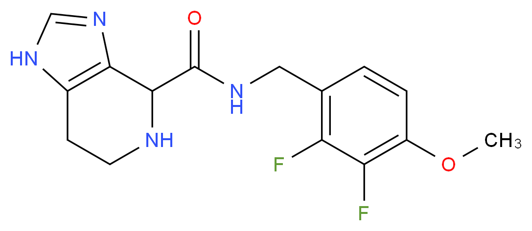 N-(2,3-difluoro-4-methoxybenzyl)-4,5,6,7-tetrahydro-1H-imidazo[4,5-c]pyridine-4-carboxamide_Molecular_structure_CAS_)