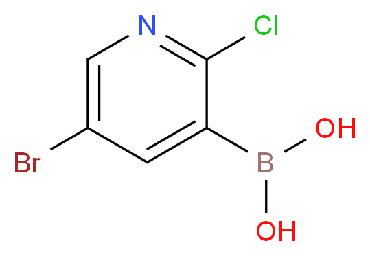 (5-Bromo-2-chloropyridin-3-yl)boronic acid_Molecular_structure_CAS_1072944-19-4)