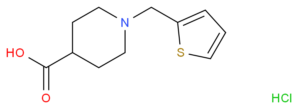1-(thien-2-ylmethyl)piperidine-4-carboxylic acid hydrochloride hydrate_Molecular_structure_CAS_944450-84-4)
