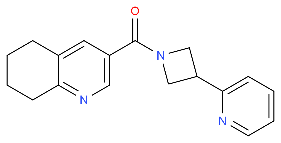 3-[(3-pyridin-2-ylazetidin-1-yl)carbonyl]-5,6,7,8-tetrahydroquinoline_Molecular_structure_CAS_)